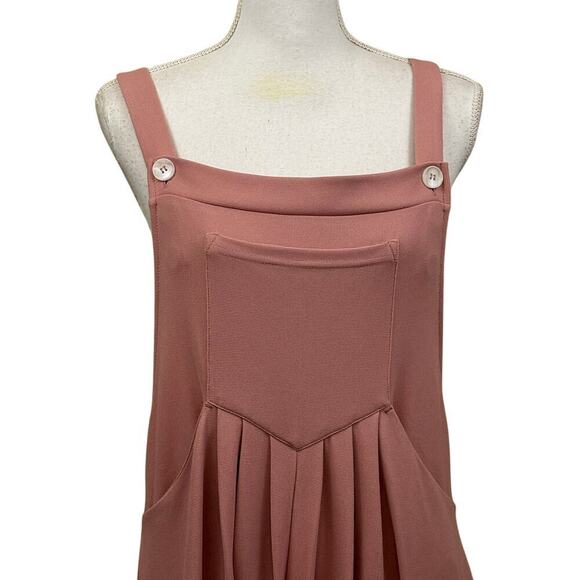 Halara Pink overall jumpsuit, medium,  NWT, soft girl, cozy, athleisure, casual - Picture 5 of 7